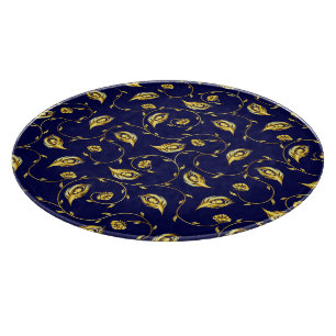 Peacock Sari Pattern Cutting Board