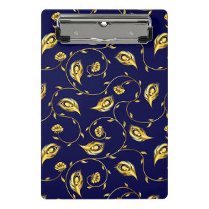 Peacock Sari Pattern Mini Clipboard