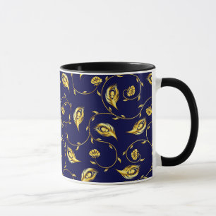 Peacock Sari Pattern Mug