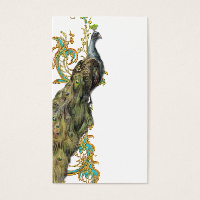 Peacock "Save the Date" or Business Card (Front)