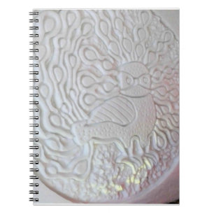 Peacock Snow Sculpture, Hotel de Glace, Quebec Notebook