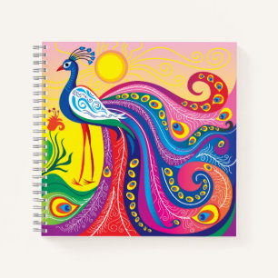 Peacock Sunrise Notebook