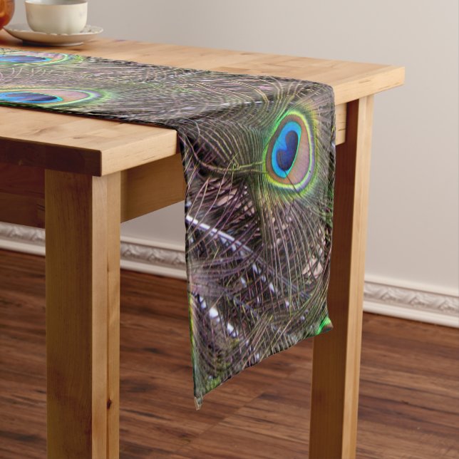 Peacock Table Runner (In Situ)