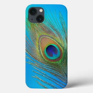 Peacock Tail Feather iPhone 13 Case
