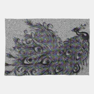 Peacock Tea Towel