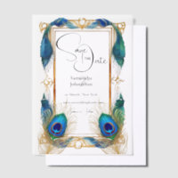 Peacock theme border feathers elegant overlay
