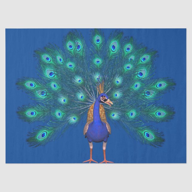 Peacock Tissue Paper (Front)