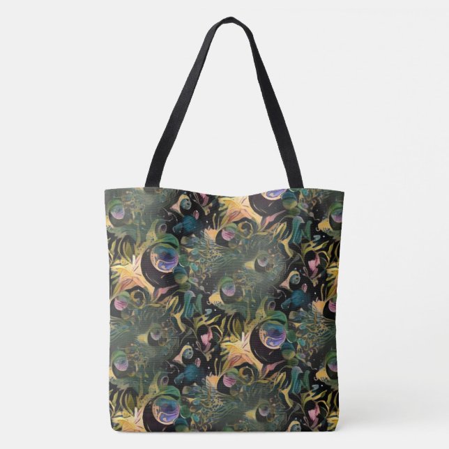 Peacock Tote Bag (Back)