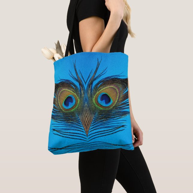 Peacock Tote Bag (Close Up)
