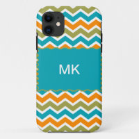 Peacock Vibrant Tribal Zigzag