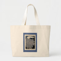 Peacock Vintage Blue Art Nouveau Art