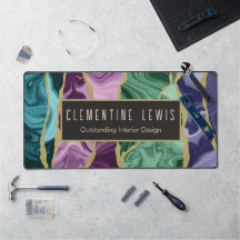 Peacock Watercolour Agate Customizable