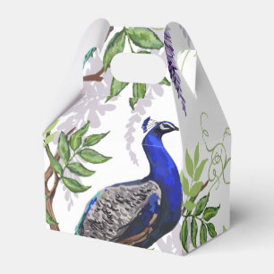 Peacock Wedding Favour Box