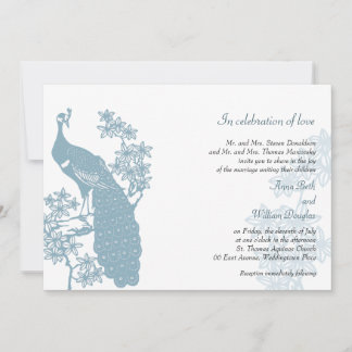 Peacock Wedding Invitation