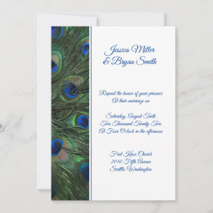 Peacock Wedding Invitation