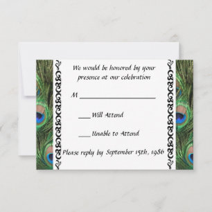 Peacock Wedding RSVP
