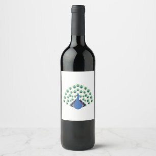 Peacock Wine Label