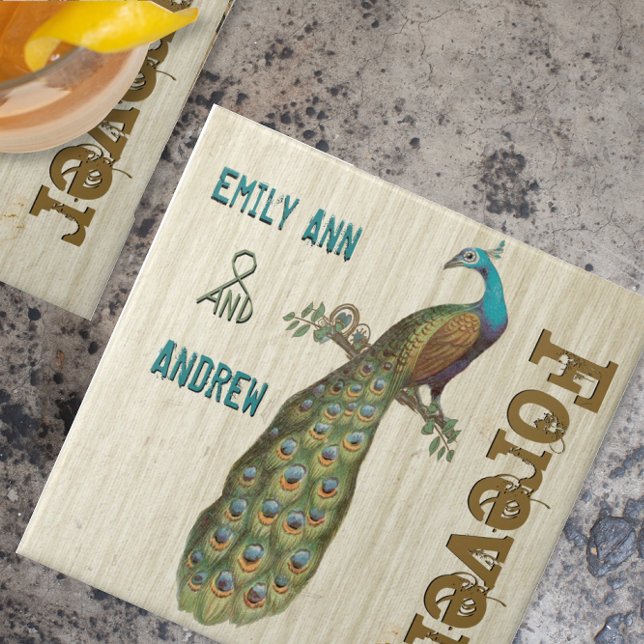 Peacock Wood Grain Forever Anniversary Tile (Creator Uploaded)