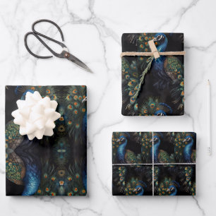 Peacock  wrapping paper sheet