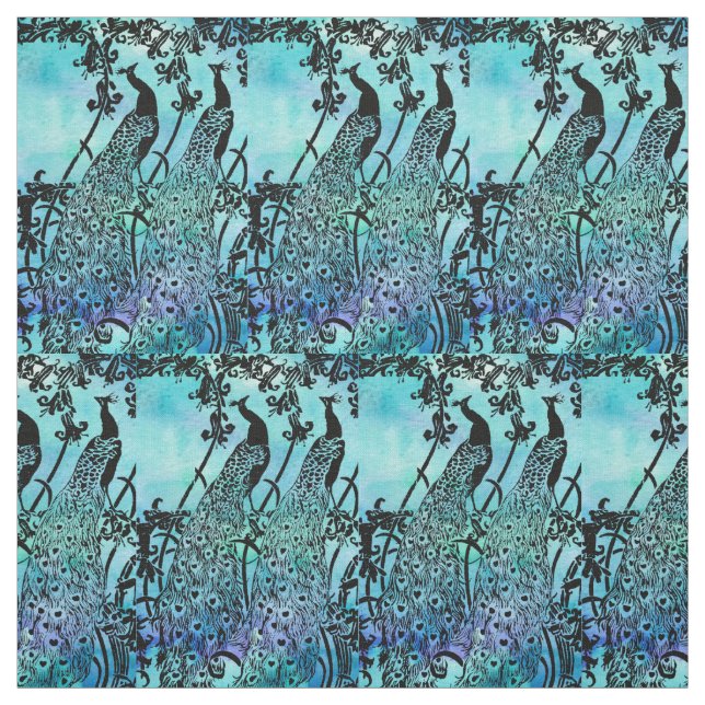 Peacocks Fabric (Swatch)
