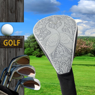 Peacocks Golf, Winter Romance, Floral Morris Art Golf Head Cover