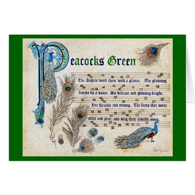 Peacocks Green Manuscript (Front Horizontal)