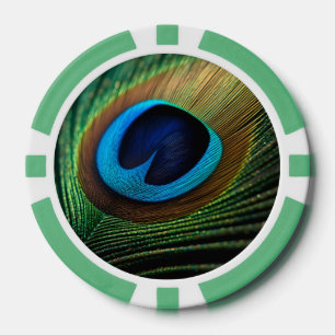 Peacock's Jewel Poker Chips