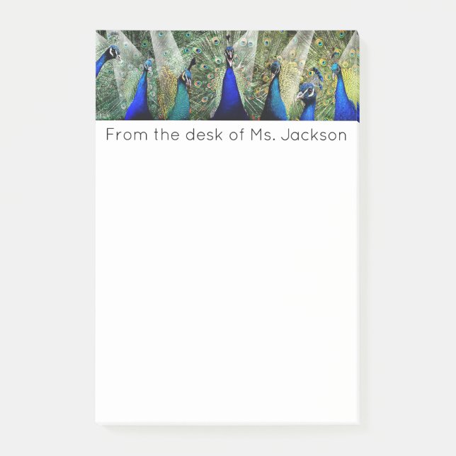 Peacocks Post-it Notes (Front)