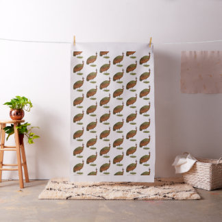 Peafowl: Congo Peahen Fabric