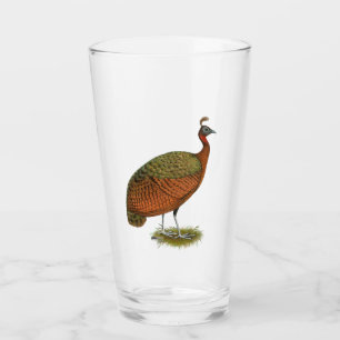 Peafowl:  Congo Peahen Glass