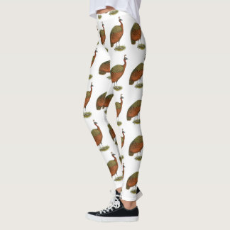 Peafowl: Congo Peahen Leggings