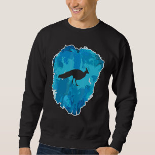 Peafowl In An Ice Block For Eternity Sweatshirt