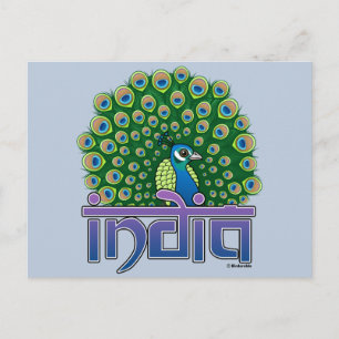 Peafowl of India Postcard