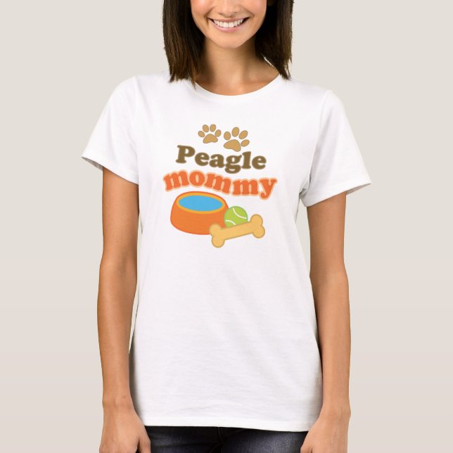 Peagle Mummy Dog Breed Gift T-Shirt (Front)