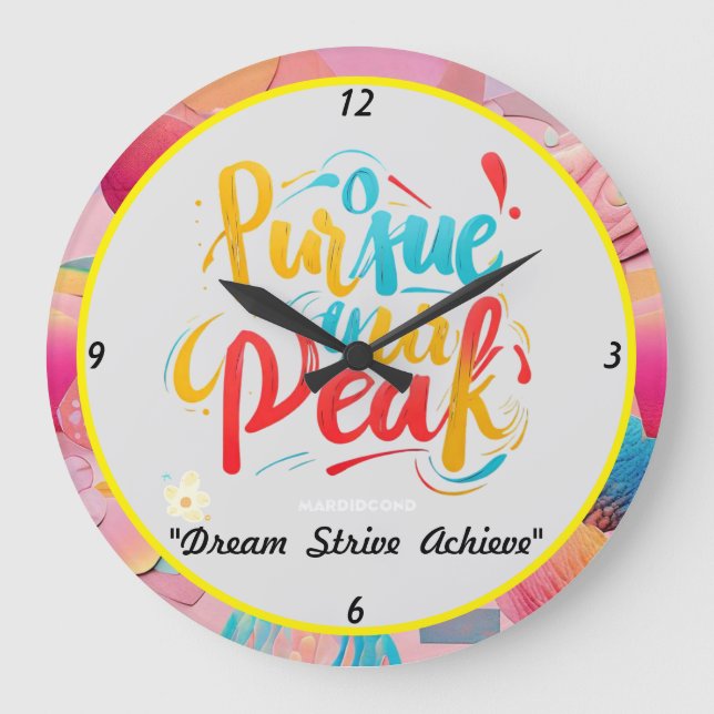 “Peak Ambitions” Large Clock (Front)