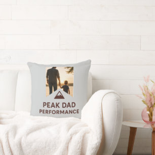 Peak Dad Performance Shirt Funny Father's Day Gift Cushion
