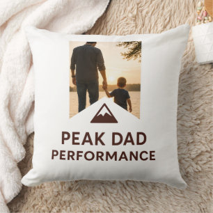 Peak Dad Performance Shirt Funny Father's Day Gift Cushion