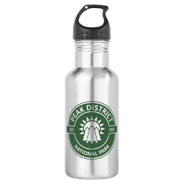 Peak District National Park 532 Ml Water Bottle (Front)