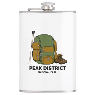 Peak District National Park Backpack Hip Flask