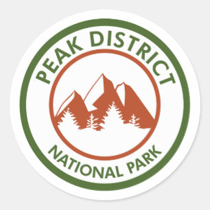 Peak District National Park Classic Round Sticker