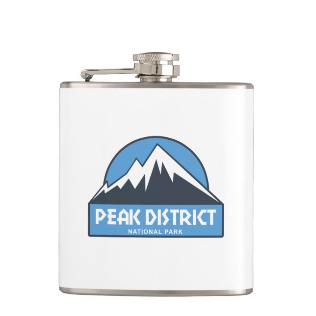 Peak District National Park Hip Flask (Front)