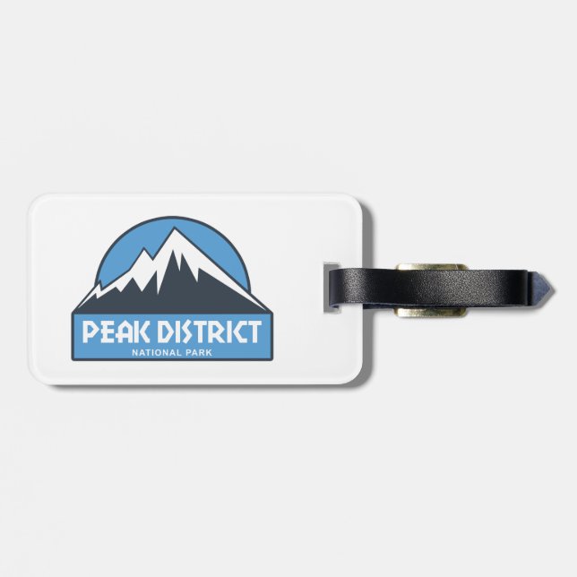 Peak District National Park Luggage Tag (Back Horizontal)