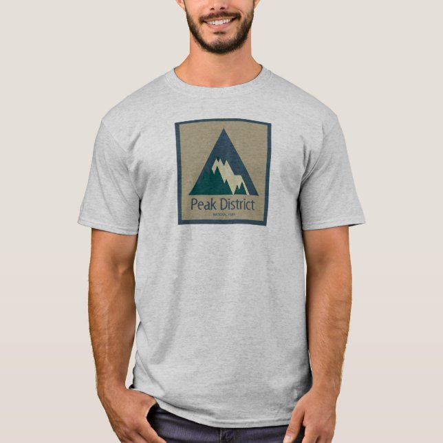Peak District National Park Rustic T-Shirt (Front)