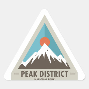 Peak District National Park Triangle Sticker