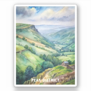 Peak District National Park Watercolor Painting