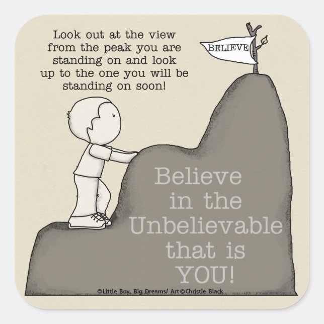 Peak to Peak Square Sticker (Front)