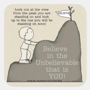 Peak to Peak Square Sticker