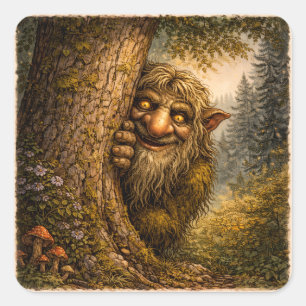 Peaking Norwegian Troll, Stickers