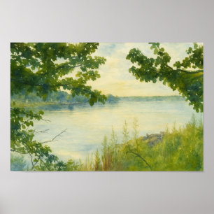 Peaking Through The Trees Poster