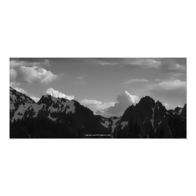 Peaks and Clouds Photo Print (Front)